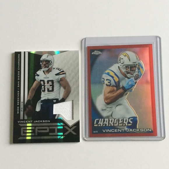 Topps Other - San Diego Chargers Vincent Jackson cards jersey